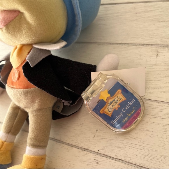 Vintage Disney Classics Jiminy Cricket Star Bean Plush Stuffed Animal Toy - Picture 3 of 6